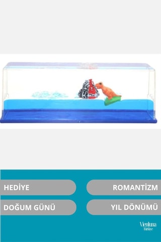 Premium Üretim Batmayan Dinazor Gemi Yıl Dönümü Aşk Sevgili Doğum Günü Hediye Şişe Akvaryum