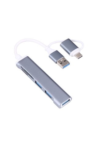 Type-c Usb 3.0 Sd Tf Kart Okuyucu 3x Usb 3.0 Hub Çevirici A807