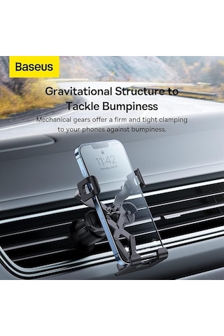 Baseus Stable Gravitational Araç İçi Telefon Tutucu