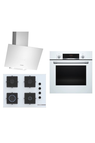 Bosch HBF534EW3T - HBF534EW3T - DWK64PJ20T -3'lü Ankastre Set