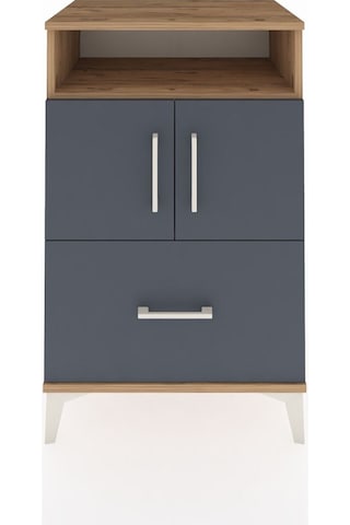 Hyperion Komodin 2 Raflı Tek Çekmeceli 2 Kapaklı 60x44x96 Çam... Çam