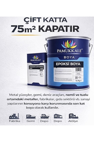 Pamukkale 4200 Epoksi Boya 18 Kg Ral 1017 Safran Sarısı Diğer