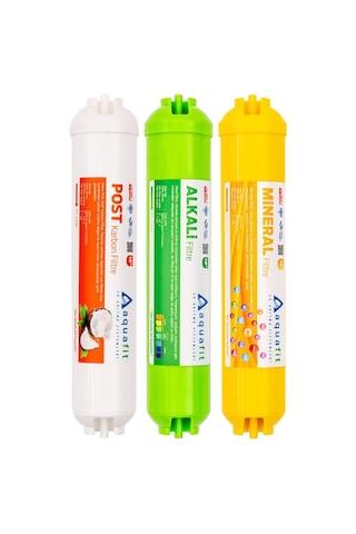 Su Arıtma Filtresi – Post Karbon Alkali Mineral 3’lü Set Tüm Cihazlarla Uyumlu