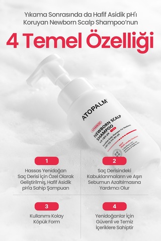 Bebeklere¥idoğanlara Özel Göz Yakmayan Konak&sebum Karşıtı Şampuan Atopalm Newborn Scalp Shampoo