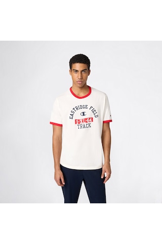 Champion Ringer Erkek Beyaz T-shirt 222054 2800324
