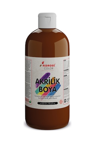 Red Rose Kahverengi Akrilik Boya 500  G