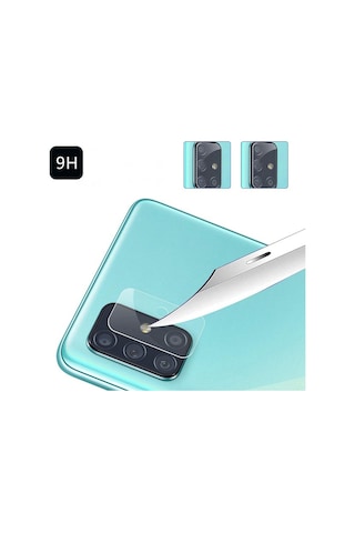 Ally Samsung Uyumlu Galaxy M51 Tempered Cam Kamera Koruyucu