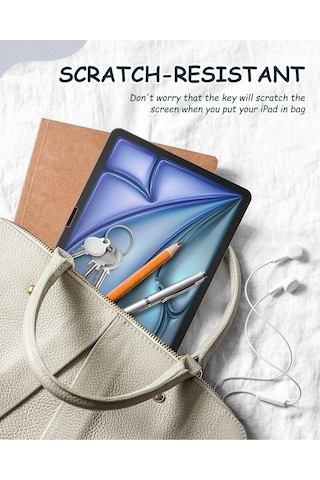 Apple Uyumlu iPad Air 13 Inç 2024 M2 Çip Paperlike Kırılmaz Ekran Koruyucu Kağıt Hissli A2898 A2899