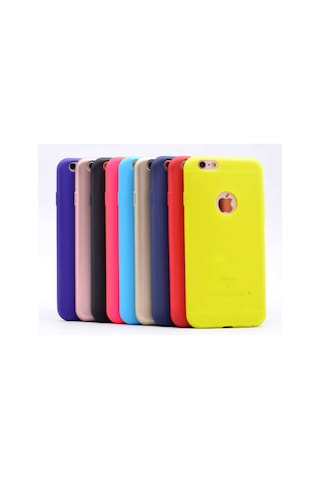 Noktaks - Apple Uyumlu iPhone 6 - 6s - Kılıf Mat Soft Esnek Premier Silikon Kapak - T1639 - Lacivert Lacivert