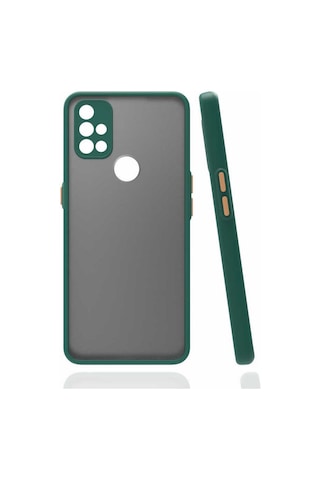 One Plus Nord N10 5g Kılıf Zore Hux Kapak Koyu Yeşil