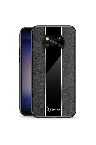 Xiaomi Poco X3 Pro Kılıf Premium Deri Kılıf Siyah