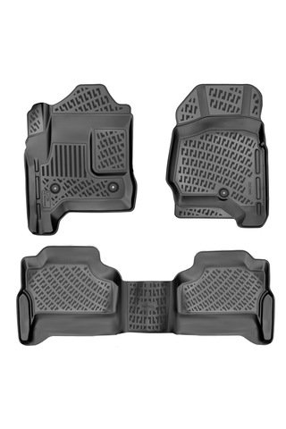 Gmc Sierra 2500-3500 Crew Cab/carpet Floor /automatic Gear 2017 Geometrik Desenli Havuzlu Oto Paspas