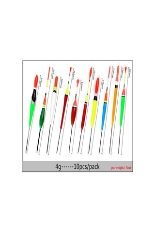 Balıkçılık Şamandıra 10 Adet/paket Çok Renkli Şamandıra Pesca Barguzinsky Köknar Şamandıra 3g-5g Sazan Balıkçılık Aksesuarları 4g