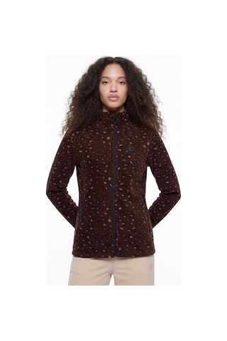 Discovery Expedition D5wl-swt3303 Kahve Bej Kadın Dik Yaka Örme Polar Sweatshirt Kahve - Bej