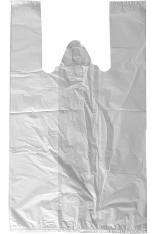Ordinary Beyaz Market Poşeti Torbası Hışır Atlet Poşet Küçük Boy 10 KG 24 x 40 CM