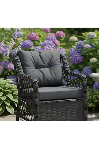 El Örmesi Hakiki Rattan Bahçe Ve Balkon Koltuğu