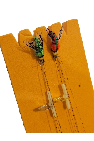 Kefal Alabalık Fly Sinek 2 İğneli Buldo Takım Şamandıralı At Çek