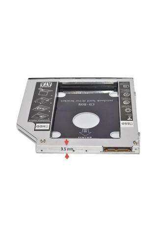 SSD Caddy 9.5 Mm Dvd To SSD Kızak 2 HDD Bağlama Kutu