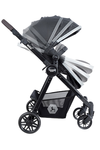 Diamond Baby Weg Travel Seyahat Sistem Bebek Arabası, Pusetli, Çift Yönlü, Ayak Örtülü