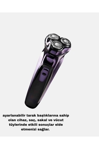 Şarjlı Saç Ve Sakal Tıraş Makinesi Kablosuz Kompakt Tasarımlı 1 - 2 Saat