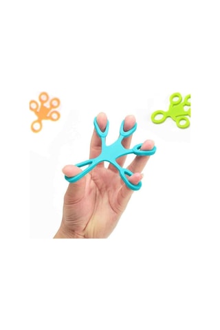 Finger . Silikon El Parmak Egzersiz Aparatı Sarı