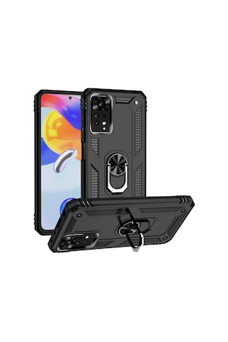 Xiaomi Redmi Note 11 Pro 5G Kilif Vega Yüzüklü Standli Zirh Kilif 542845694