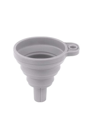 Gri Wıkhostar Dolum Şişeleri İçin Katlanabilir Huniler Mutfak Silikon Huni Gıda Sınıfı Tpr Katlanabilir Huni Mutfak Aletleri Yağ Doldurucu Gri