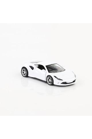 Sesli Ve Işıklı 1:36 Ölçek Çek Bırak Metal Araba Beyaz