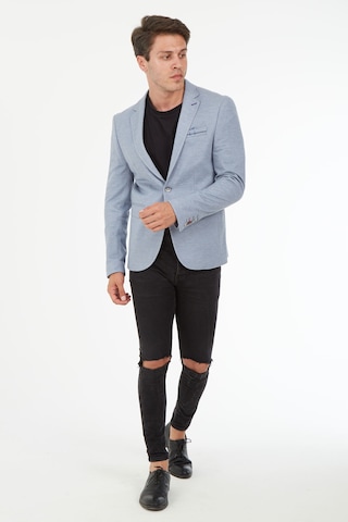 Sposo 5126 Dar Kalıp Yarım Astarlı Gri Erkek Blazer Ceket Gri