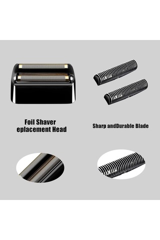 Barberoloji Elektrikli Tıraş Makinesi İçin Yedek Folyo Ve Kesici, Çift Folyo Tıraş Makinesi Yedek Başlığı, Babylisspro Barberology Fxfs2 Elektrikli Tıraş Makineleri İle Uyumlu Yedek Başlık Siyah