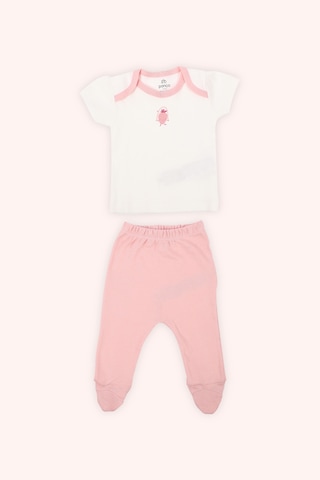 Panço Yenidoğan Çilek Desenli 10'lu Hastane Çıkış Seti Pembe 2511GN20002