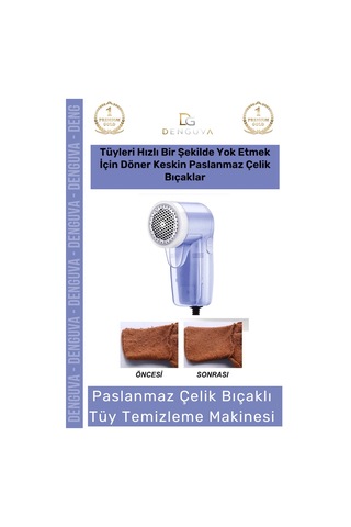 Tüytoplayıcı Lüks Pilli Tiftik Kazak Tüy Toplama Alıcı Giysi Paslanmaz Çelik Mavi Tüy Temizleme Mak Çok Renkli
