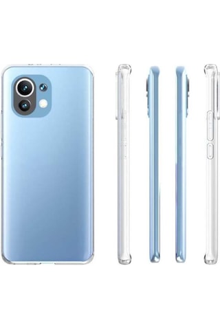 Xiaomi Mi 11 Lite Kilif Ince Esnek Seffaf Süper Silikon Kilif 493509759