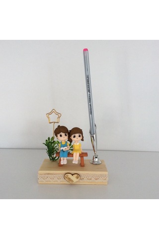 Bankta Oturan Romantik Sevgililer Notluk Biblo Diğer