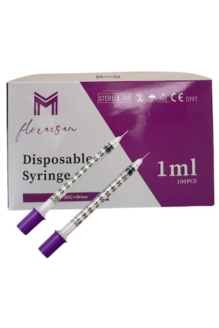 Micro Fine Enjektör 30g 8mm 1 Cc 100 Adet / Kutu Micro Fine Enjektör 30g 8mm 1 Cc 100 Adet / Kutu