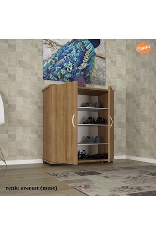 Modilayn Ard-112 70 X76x 32 Cm Ayakkabılık Antre Ayakkabılık Çok Amaçlı Dolap Ayakkabı Dolabı-meşe Meşe