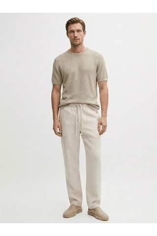 Xint Naturel Keten Karışımlı Oversize Kazak 801895 Bej