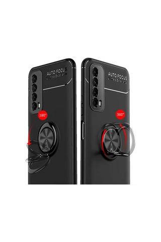 Huawei P Smart 2021 Kilif Yüzüklü Magnetli Ravel Case 357682745