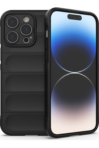Apple Uyumlu iPhone 15 Pro Max Kılıf Optimum Lens Çerçeveli Silikon Kapak