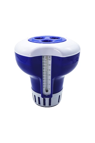 Leezsing Termometreli Havuz Kimyasal Dağıtıcısı Yüzen Klor Tabletleri Dağıtıcısı Yüzme Havuzları, Spalar, Sıcak Küvetler, Balık Havuzları İçin Spa Kimyasal Dağıtıcısı Diğer