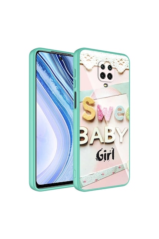 Xiaomi Redmi Note 9s Kılıf Kamera Korumalı Desenli Sert Silikon Zore Epoksi Kapak NO5
