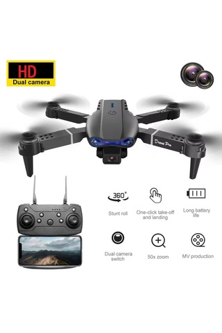 E99 Kumandalı, Katlanabilir, Profesyonel Hd Kamera, Wifi, Drone