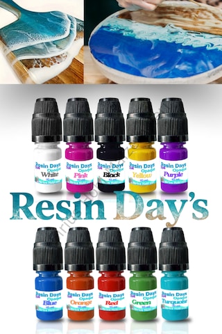 Resin Day's Opak Ve Transparan Epoksi Pigment Boya Seti 100ml