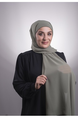 Su Yeşili Pratik Hazır Geçmeli Şal Şifon Boru Boneli 3001_32