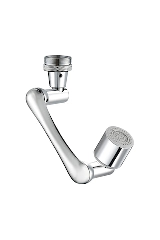 Xurunkeji 1440 Dönebilen Katlanabilir Musluk Genişletici Havalandırıcı İki Su Çıkış Modu, Evrensel Sıçrama Filtreli Musluk GÜMÜŞ