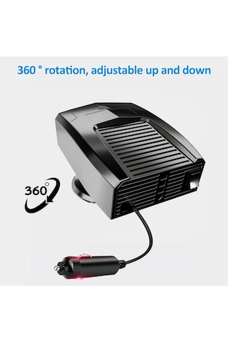 Dancemonkey 12v Araba Isıtıcı, Kış Defroster, Çakmaklı, Taşınabilir, Siyah