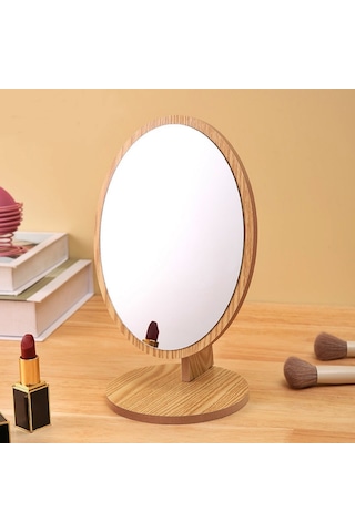 Gaman Dekoratif Masaüstü Ahşap Makyaj Aynası