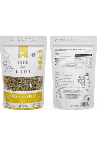 OG natural Organik Sade Tel Şehriye 180 Gr +6 Ay