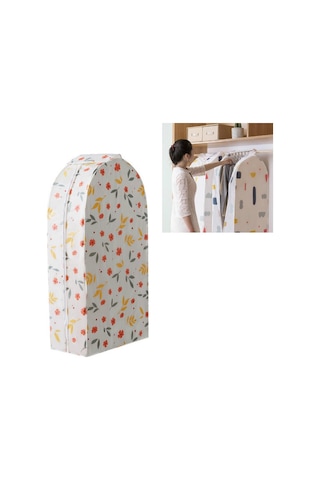 Sones Üç Boyutlu Askılı Cep Gardırop Askılı Cep Toz Kapağı, Boyut: Büyük Çiçekler Diğer