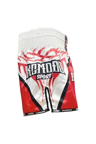 Komodo Sport Kıck Boks Şortu Müsabaka Beyaz - Kırmızı